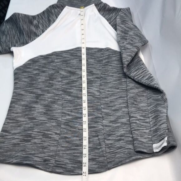 Tek Gear Gray and White Full Zipper Athletic Track Jacket Large NWOT - Picture 8 of 9